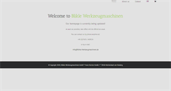 Desktop Screenshot of blikle-werkzeugmaschinen.de